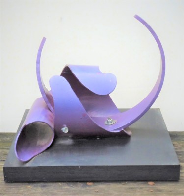 Sculpture intitulée "violette-Alma." par Servin, Œuvre d'art originale, Plastique