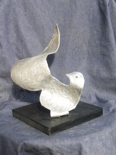 Sculpture intitulée "oiseau-alu-2." par Servin, Œuvre d'art originale, Métaux