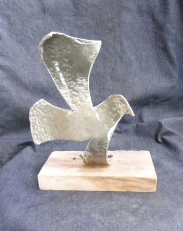 Escultura intitulada "Oiseau-alu-3" por Servin, Obras de arte originais, Metais
