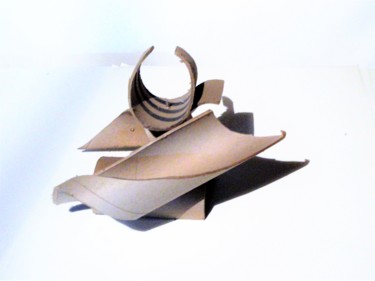 Sculpture intitulée "Sculpture abstraite…" par Servin, Œuvre d'art originale, Carton