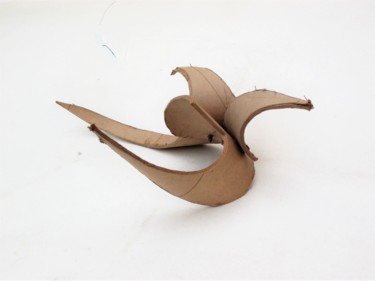 Sculpture titled "Sculpture abstraite…" by Servin, Original Artwork, Cardboard