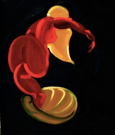 Malerei mit dem Titel "La naissance de Vén…" von Servin, Original-Kunstwerk, Öl