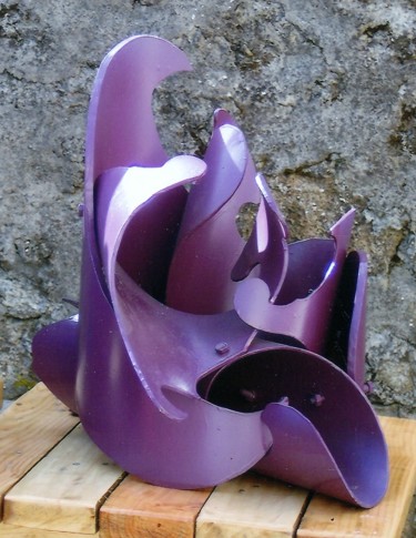 Skulptur mit dem Titel "Sculpture abstraite…" von Servin, Original-Kunstwerk, Kunststoff