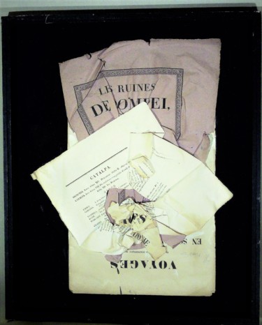 Scultura intitolato "LES RUINES DE POMPEÏ" da Servin, Opera d'arte originale, Carta