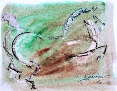Dessin intitulée "cheval debout - 2" par Servin, Œuvre d'art originale, Pastel