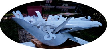 Скульптура под названием "LA CORBEILLE DE MAR…" - Servin, Подлинное произведение искусства, Пластмасса