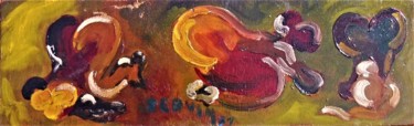 Painting titled "trois petits nus fé…" by Servin, Original Artwork, Oil