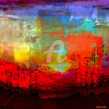 Arts numériques intitulée "Art and Mind-1" par Sesha, Œuvre d'art originale, Huile