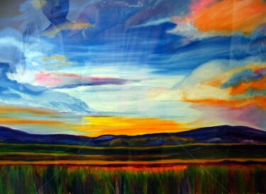 Digital Arts titled "Evening Glory" by Sesha, Original Artwork