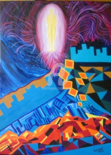 Digital Arts titled "Painting Slumdog Mi…" by Sesha, Original Artwork, Oil