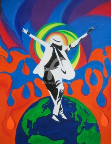 Digital Arts titled "Michael Jackson_"Re…" by Sesha, Original Artwork, Oil