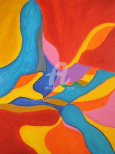 Digital Arts titled "Seasons-Summr" by Sesha, Original Artwork, Oil