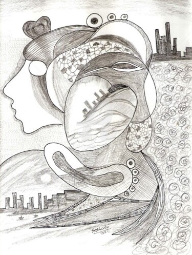 Digital Arts titled "Citiscape" by Sesha, Original Artwork, Other
