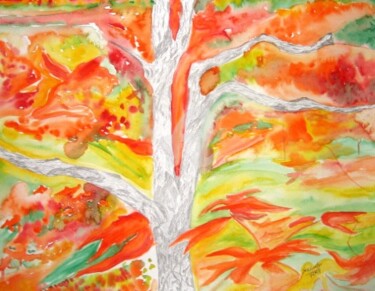 Digital Arts titled "Autumnscape" by Sesha, Original Artwork, Oil