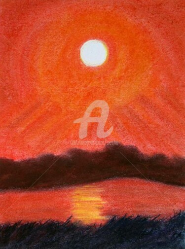 Digital Arts titled "Sunrise Sunset." by Sesha, Original Artwork, Oil