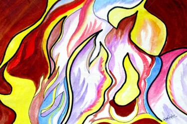 Digital Arts titled "Composition-4" by Sesha, Original Artwork, Oil