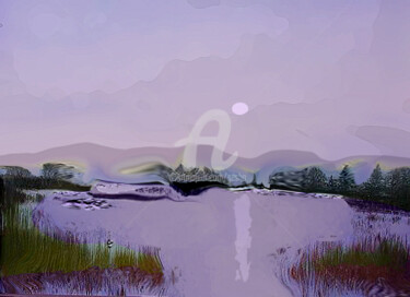 Digital Arts titled "Winter Day" by Sesha, Original Artwork, Oil
