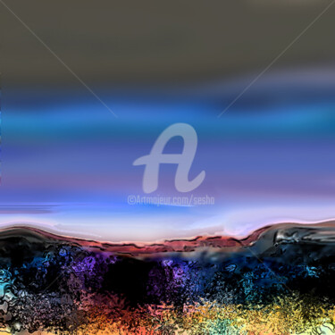 Digital Arts titled "painting-summerscap…" by Sesha, Original Artwork