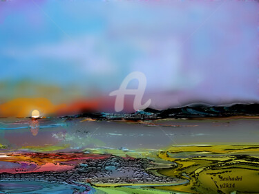Digital Arts titled "painting-summer-sun…" by Sesha, Original Artwork