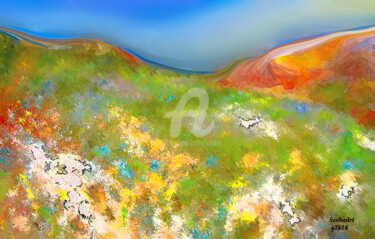 Digital Arts titled "painting-mixed-medi…" by Sesha, Original Artwork