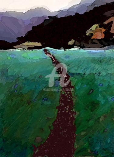 Digital Arts titled "painting-walk-in-th…" by Sesha, Original Artwork
