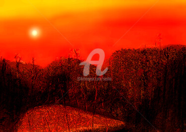 Digital Arts titled "pastel-painting-sun…" by Sesha, Original Artwork