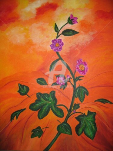 Digital Arts titled "Just Flowers-1-Autu…" by Sesha, Original Artwork, Oil