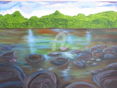 Digital Arts titled "Green Indian Summer…" by Sesha, Original Artwork, Oil