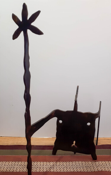 Sculpture titled "Gardien d'Etoile" by Setch, Original Artwork, Metals