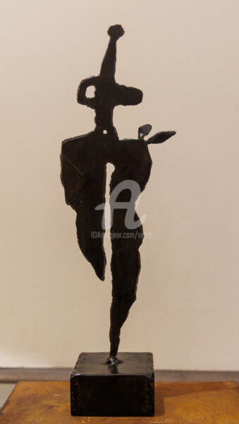 Escultura titulada "Petite Idole" por Setch, Obra de arte original, Metales