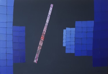 Pittura intitolato "Blu oltremare" da Luigi Settembrini, Opera d'arte originale, Acrilico