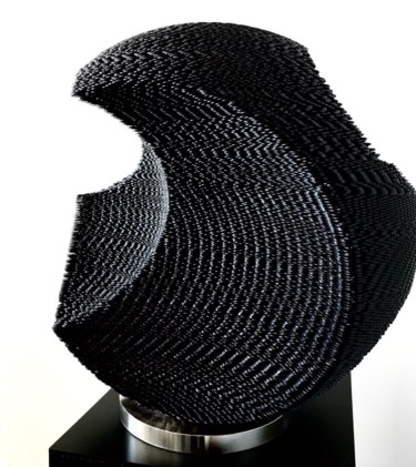 Sculpture intitulée "Black Magic" par Seungwoo Kim, Œuvre d'art originale, Métaux