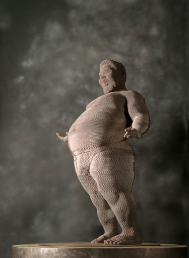 Rzeźba zatytułowany „Giant” autorstwa Seungwoo Kim, Oryginalna praca, Stal nierdzewna