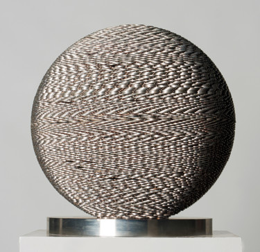 Скульптура под названием "Circle II" - Seungwoo Kim, Подлинное произведение искусства, Нержавеющая сталь