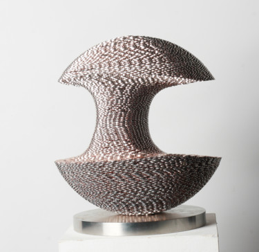 Скульптура под названием "Apple" - Seungwoo Kim, Подлинное произведение искусства, Нержавеющая сталь