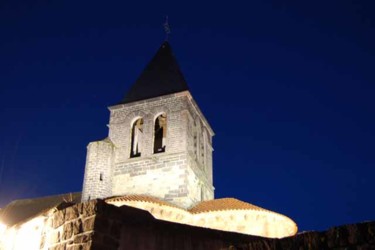 Photographie intitulée "clocher perdu noel…" par Sève, Œuvre d'art originale