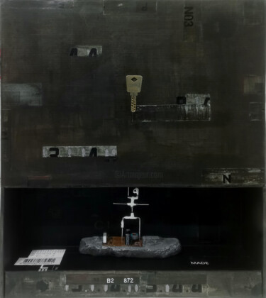 Schilderij getiteld "Mankind Ⅲ" door Seven E, Origineel Kunstwerk, Acryl