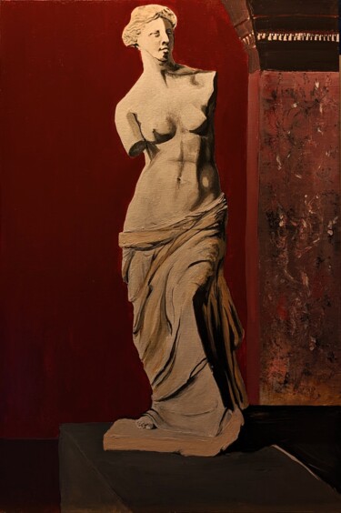 Malerei mit dem Titel "Venus de Milo" von Johnny Rinkel, Original-Kunstwerk, Acryl