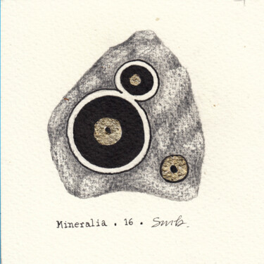 Tekening getiteld "Mineralia • 16" door Séverine Bourgeois, Origineel Kunstwerk, Grafiet