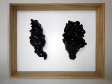 Sculptuur getiteld "Foraminifera • écha…" door Séverine Bourgeois, Origineel Kunstwerk, Klei Gemonteerd op Andere stijve pan…