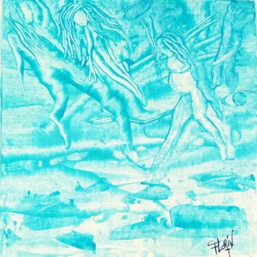 Pintura intitulada "Céleste" por Séverine Florin, Obras de arte originais, Acrílico