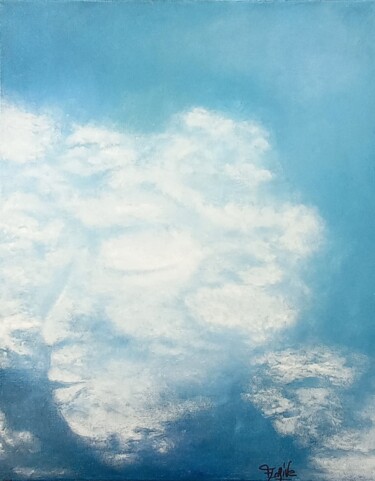 Peinture intitulée "Ciel" par Séverine Florin, Œuvre d'art originale, Huile