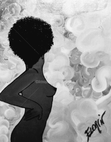 Fotografia intitulada "70's "Black is Beau…" por Séverine Florin, Obras de arte originais, Fotografia digital