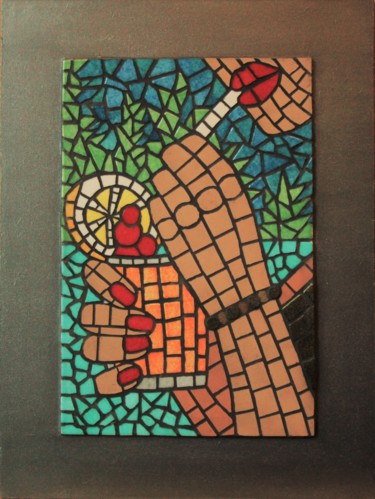 Escultura intitulada "Sensualité" por Severine Lembke, Obras de arte originais, Mosaico