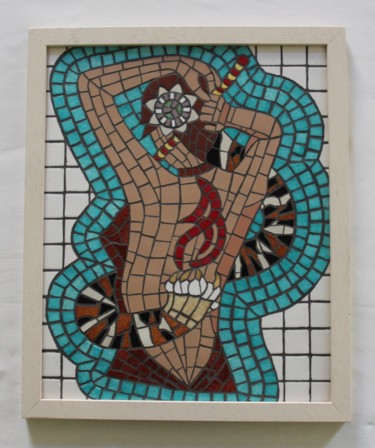 "Cohabitation" başlıklı Heykel Severine Lembke tarafından, Orijinal sanat, Mozaik