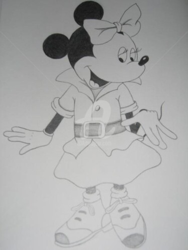 Dibujo titulada "Minnie" por Séverine Martin, Obra de arte original, Otro