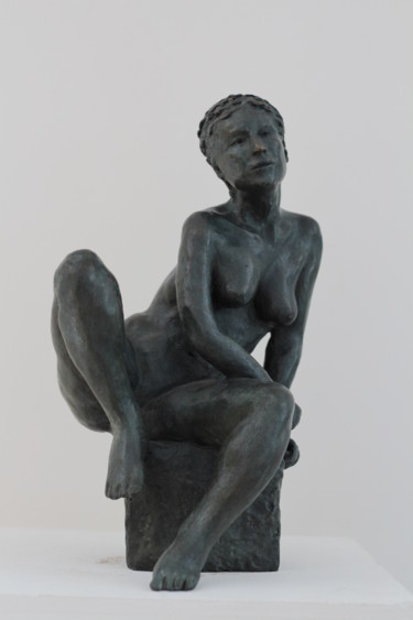 Sculpture intitulée "aisance" par Sev, Œuvre d'art originale, Métaux