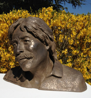 Sculpture titled "Jean Ferrat" by Sev, Original Artwork