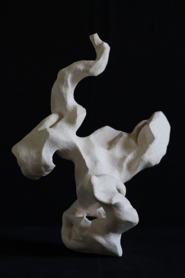 Skulptur mit dem Titel "abstrait-1" von Sev, Original-Kunstwerk, Terra cotta