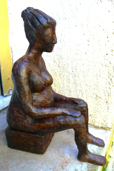 Sculpture intitulée "Maternité" par Severine Soulas, Œuvre d'art originale